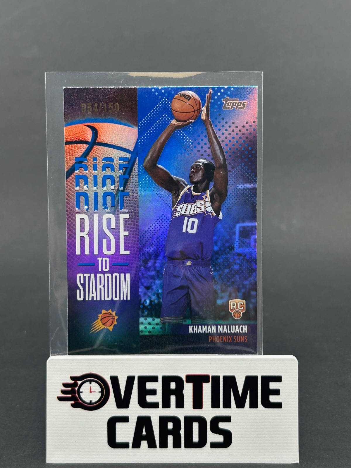 2025-26 Topps - Rise to Stardom Khaman Maluach #RTS-10 Blue Parallel /150