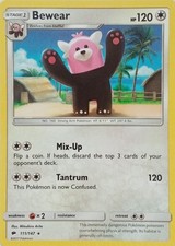 111/147 BEWEAR | RARE | BURNING SHADOWS POKEMON CARD