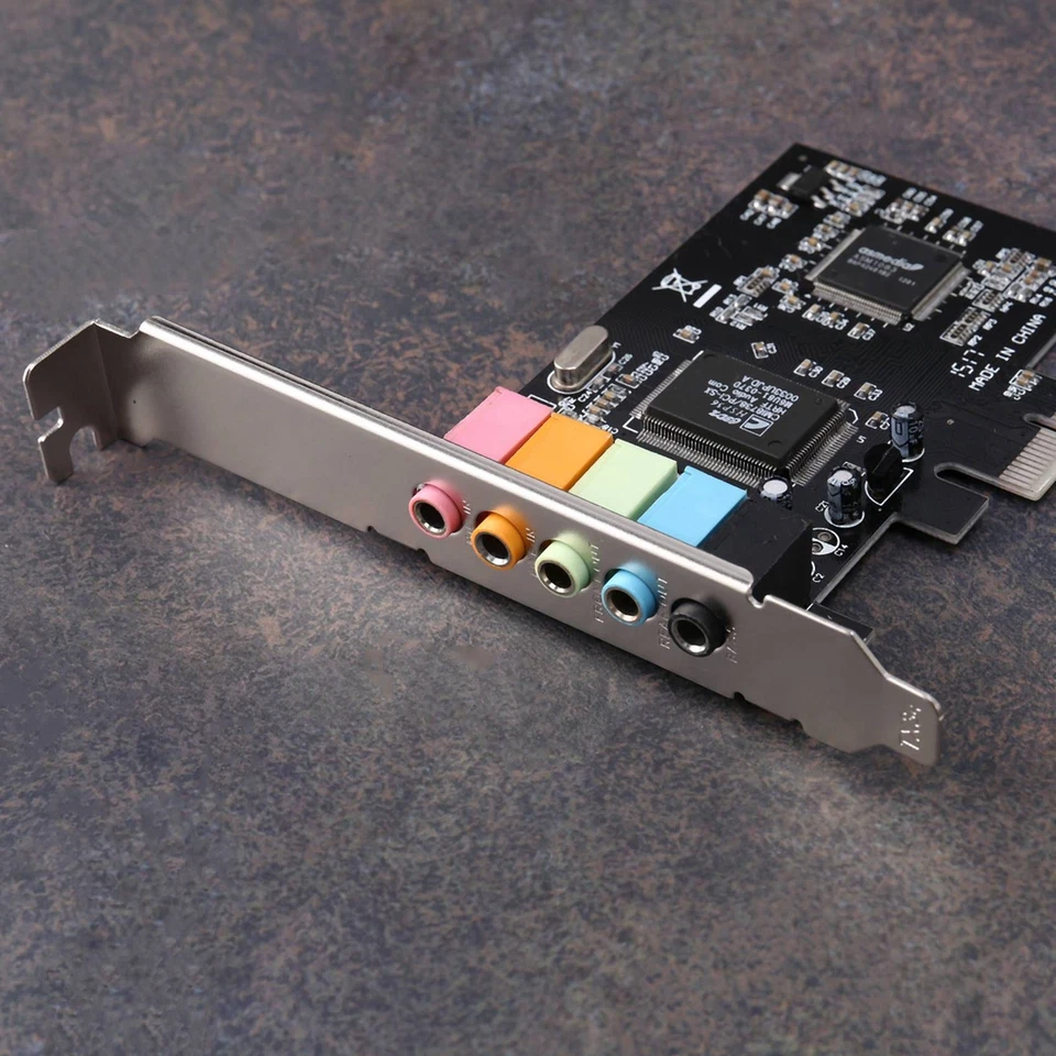 3X PCIe Sound Card 5.1, PCI Express Surround 3D Audio Card for PC with High8510 - Image 2 of 4