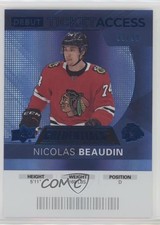 2021 Credentials 2020-21 Debut Ticket Access Blue 33/99 Nicolas Beaudin #93 01mr