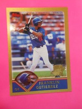 2003 Topps Gold Franklin Gutierrez #293 1st Year Dodgers Rookie SN/2003