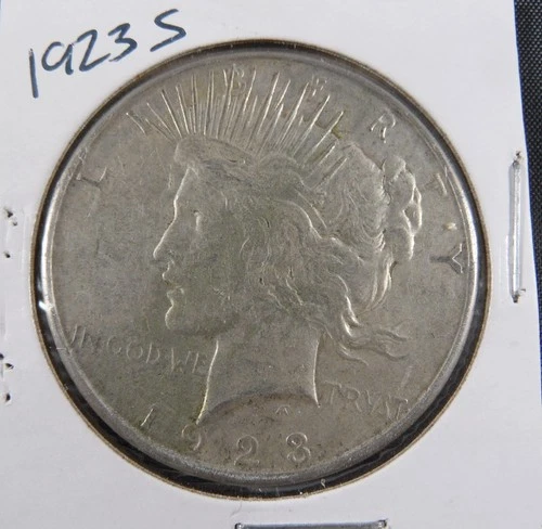 New Listing1923-S Peace Dollar 2-coin set - 90% Silver - Nice Details