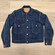 Vintage Levi 507XX BIG E Jacket 50s 60s Selvedge Type 2 Dark Size 44 #17 Rare