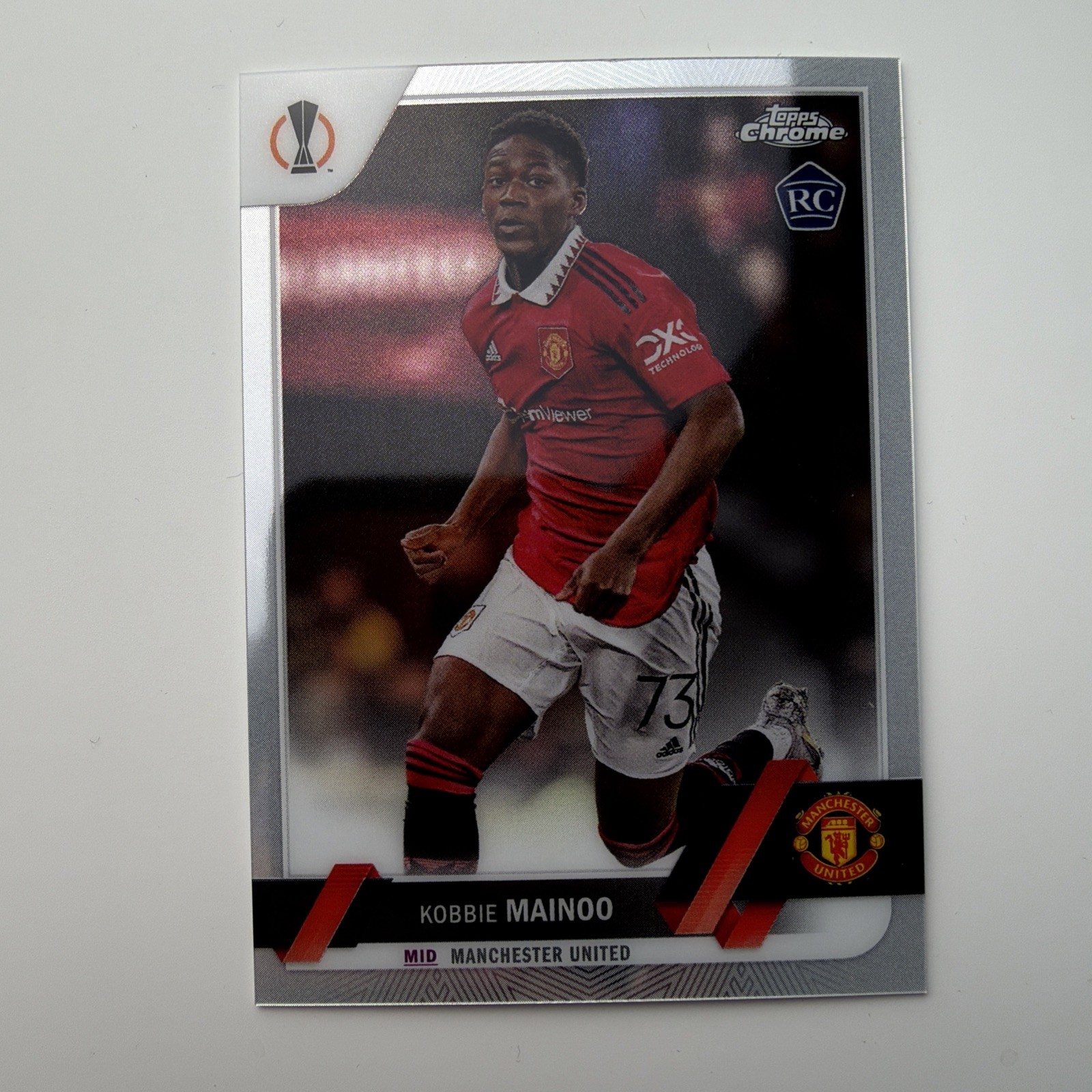 2022-23 Topps Chrome UEFA Kobbie Mainoo RC Rookie Manchester United #118