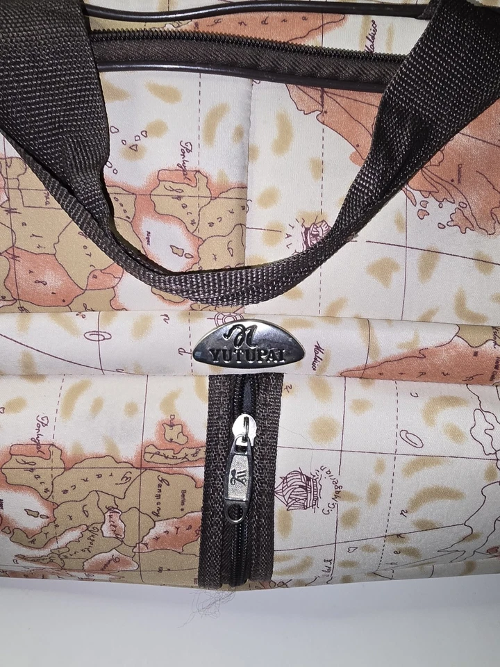 DUFFLE - Bolsa de Viaje Clásica Mapa del Mundo con Correa Extra Grande Espaciosa Duradera Foto 4 de 4