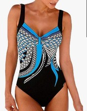 Womens Ladies Tummy Control Monokini Bikini Swimming Costume Swimwear Swimsuit L