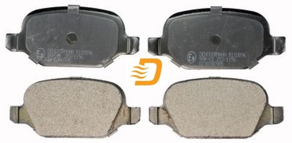 Denckermann B110896 Bremsbelagsatz FüR Scheibenbremse Bremsbelagsatz-image