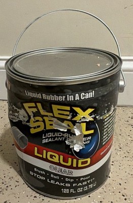 Flex Seal Liquid, 1 Gallon, Clear, Liquid Rubber Coating Sealant