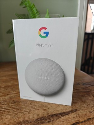 Google Nest Mini 2. Generation Smart Lautsprecher Grau Bluetooth - BRANDNEU
