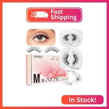 LASHVIEW Magnetic Eyelashes with Applicator,Reusable Soft Magnetic Eyelashes Nat