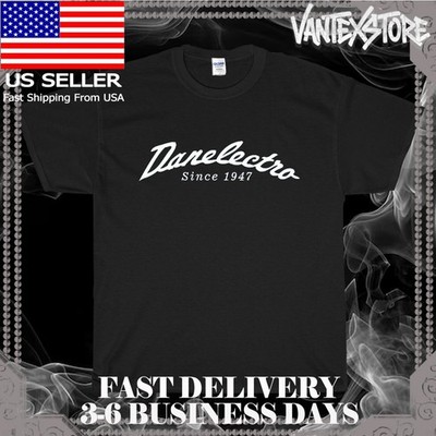 NEW SHIRT DANELECTRO GUITARS LOGO MEN'S T-SHIRT FUNNY AMERICAN USA SIZE S-5XL