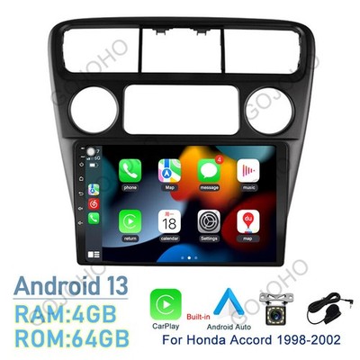 Apple Carplay 64GB For 1998-2003 Honda Accord Android 13 Car Stereo Radio GPS BT