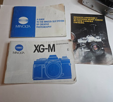 MINOLTA XG-M CAMERA OWNER'S MANUAL INSTRUCTION BOOKS GUIDE PHOTOGRAPHY JAPAN