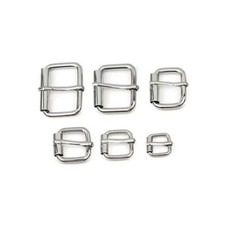 Roller Buckles, Regular  Heavy Duty, 1/2" to 1 1/2", in Silver
