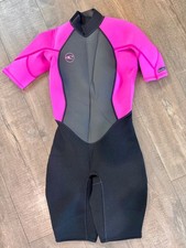 O'Neill Reactor-2 Women s 2mm Short Sleeve Wetsuit Black/Berry Size 4 NWT