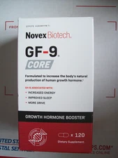 NOVEX BIOTECH GF-9 GROWTH BOOSTER DIETARY SUPPLEMENT 120 CAPSULES EXP 02/27 NEW