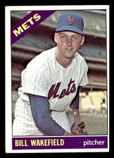 1966 TOPPS BILL WAKEFIELD 443 VG BASEBALL NEW YORK METS