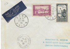 Algérie, 1936 - Par avion YT 102 + 104 - Livraison 0€ dès 5 lots groupés