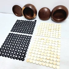 Go Game Stones Set – Premium Clam Shell & Slate – Japanese Traditional Board