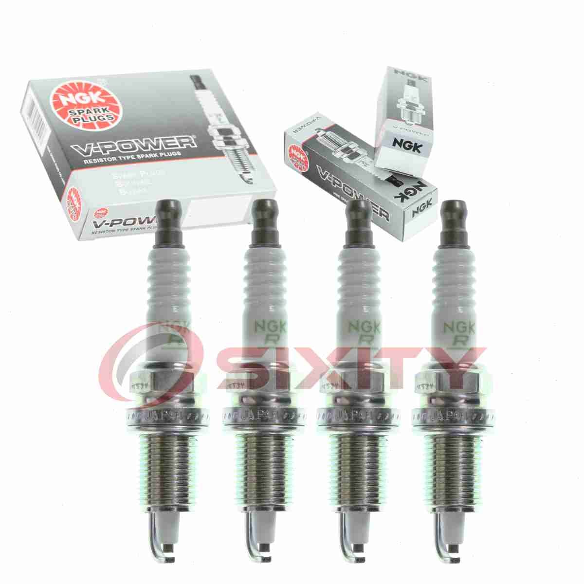 4 pc NGK V-Power Spark Plugs for 1997-2002 Jeep Wrangler 2.5L L4 Ignition fs