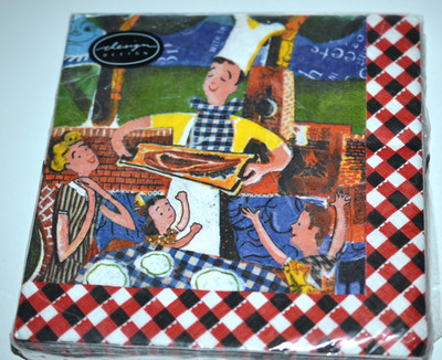 SUMMER BARBEQUE 20 LUNCHEON Paper Napkins PROUD DAD NIP Germany by DESIGN 3-Ply