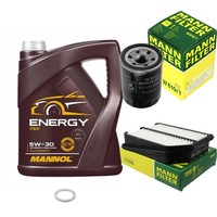 Inspektionspaket 5L Mannol Energy 5W-30 FüR Suzuki Grand Vitara II 1.6 AWD 2.0