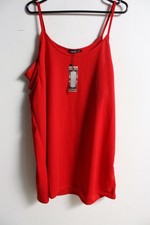 Boohoo Womens Open Shoulder Dress - Red - Size 20 NEW (m39)