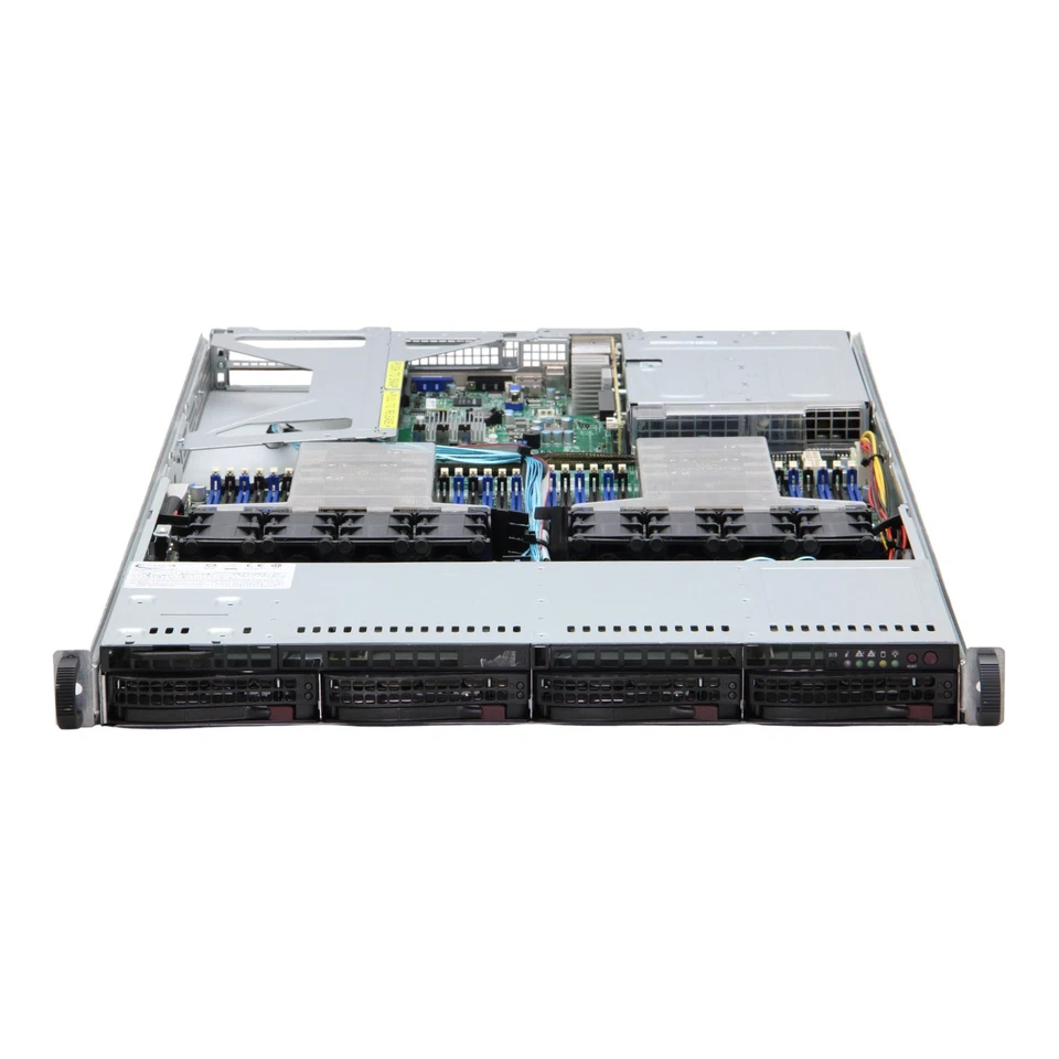 Supermicro CSE-819 X11DPU Xeon Scalable 0GB DDR4 4x 10GbE NVME 4x LFF CTO Server - Bild 4 von 4