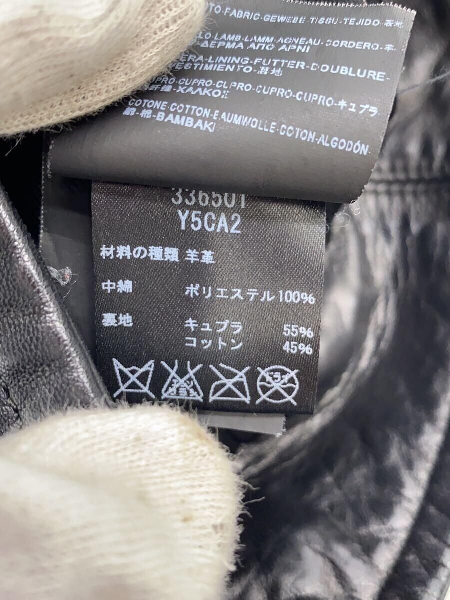 Giacca SAINT LAURENT Riders doppia pelle di pecora BLK tinta unita 336501 usata