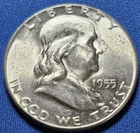 A 1955 Franklin Half Dollar BU Nice Blazer!!!