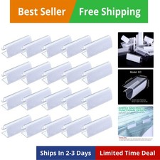50 Pieces Transparent Clear Table Skirting Clips Model Plastic Tablecloth Cli...
