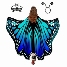 Adult Butterfly Costume for Women Monarch Butterfly Wings, Cape Shawl, Hallowe