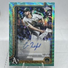 2025 Topps Chrome Update Series - Autographs Gunnar Hoglund #AC-GH Aqua Wave...
