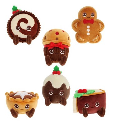 Kielspielzeug 8cm Bäckerei Festlich Süßigkeiten Plüschtiere 6 zum Sammeln Weihnachtsessen
