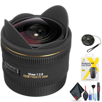 10mm F2.8 EX DC HSM Fisheye for Sigma SA Mount + Accessories (Intl Model) Model