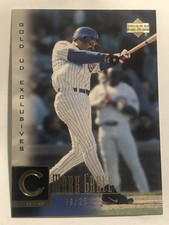 Mark Grace 2001 Upper Deck Baseball GOLD #176 MLB Chicago Cubs SSP #d 09/25 RARE