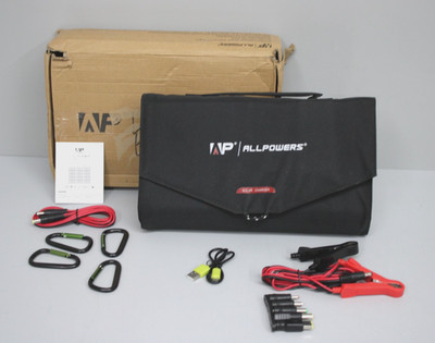 ALLPOWERS AP-SP-012 Faltbares Solarpanel-Ladegerät 100W Schwarz für Reisen