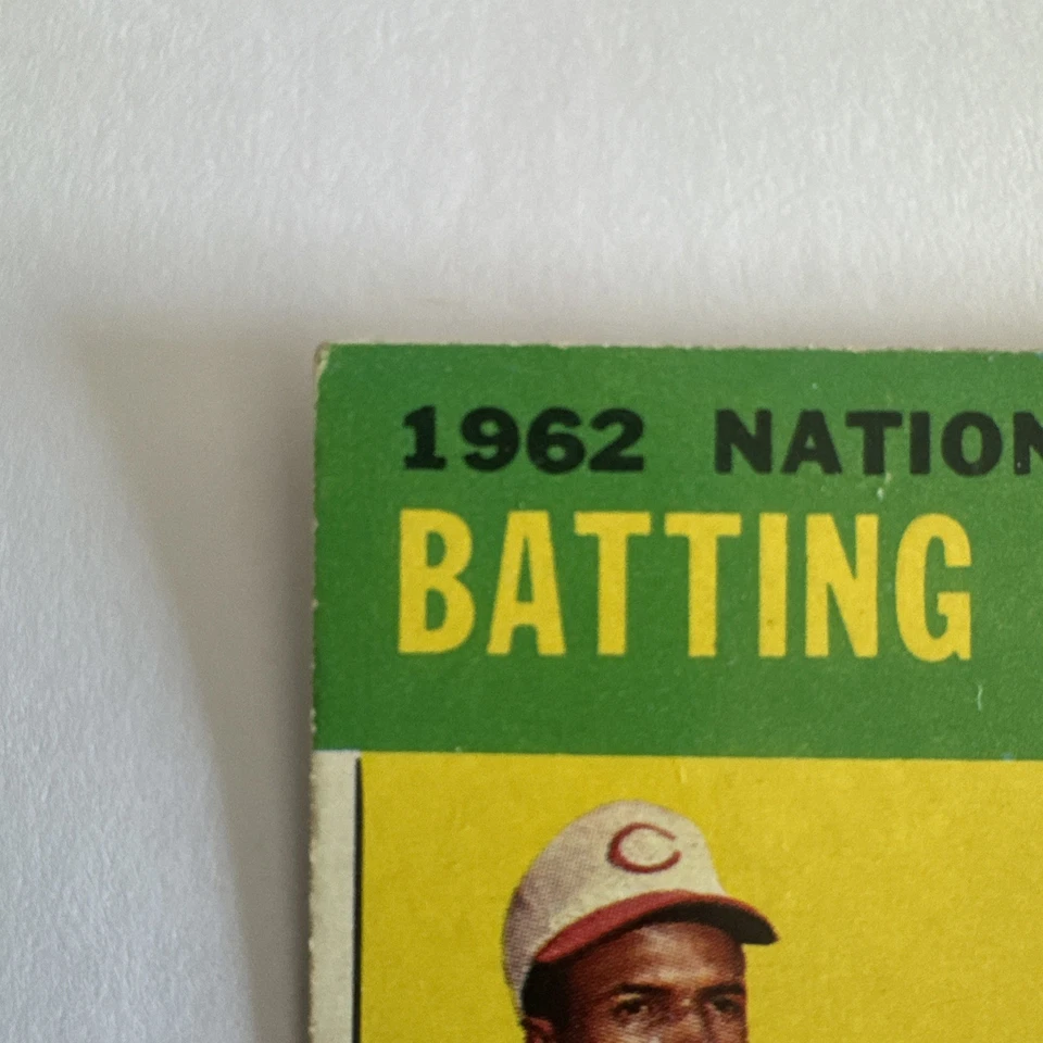 💥1963 Topps # 1 Líderes de Bateo de la Liga Nacional💥EX Frank Robinson Hank Aaron Bill White Foto 2 de 4