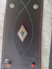 GUITAR Strap 4" adjustable - one ov a Kind Hand Crafted by a Vet.