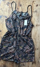 NWT A New Day Size M medium Floral Dress Multi black 542502 rope straps