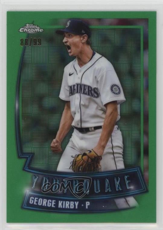2023 Topps Chrome Youthquake Green Refractor 88/99 George Kirby #YQ-10 10p6