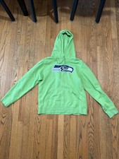 Fanatics Seattle Seahawks Line Green Hoodie/Sweatshirt, Men  s M