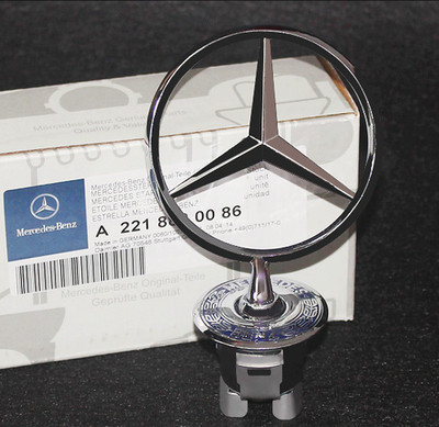 Fit for Mercedes Benz C E S CLK A Front Hood Ornament Standing Star Badge Emblem