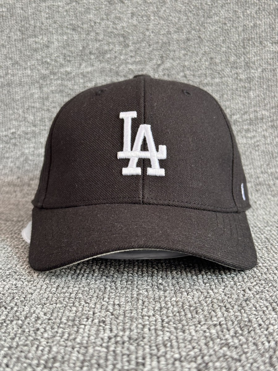 '47 Brand Los Angeles Dodgers MLB Black Strapback Cap White Los Angele