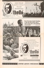 Othello 1952 U.S. Pressbook