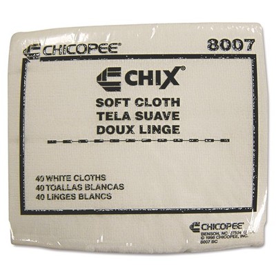 Soft Cloths 13 x 15 White 40/Pack 30 Packs/Carton 8007
