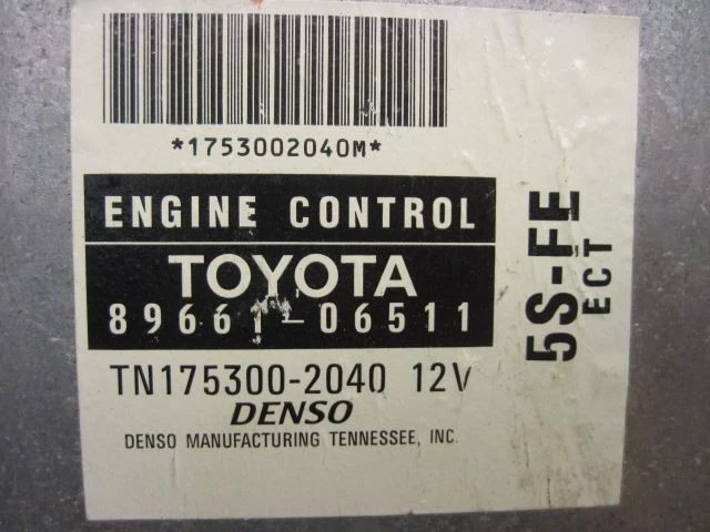 ECU ECM COMPUTER TOYOTA CAMRY 1998 98 AUTO 4 CYL 8966106511 856427 - Image 2 of 3
