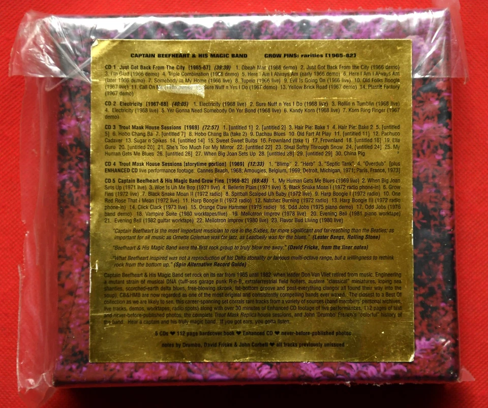Captain Beefheart & His Magic Band – Grow Fins: Rarities 1965-1982 BOX SET 5x CD - Bild 2 von 4