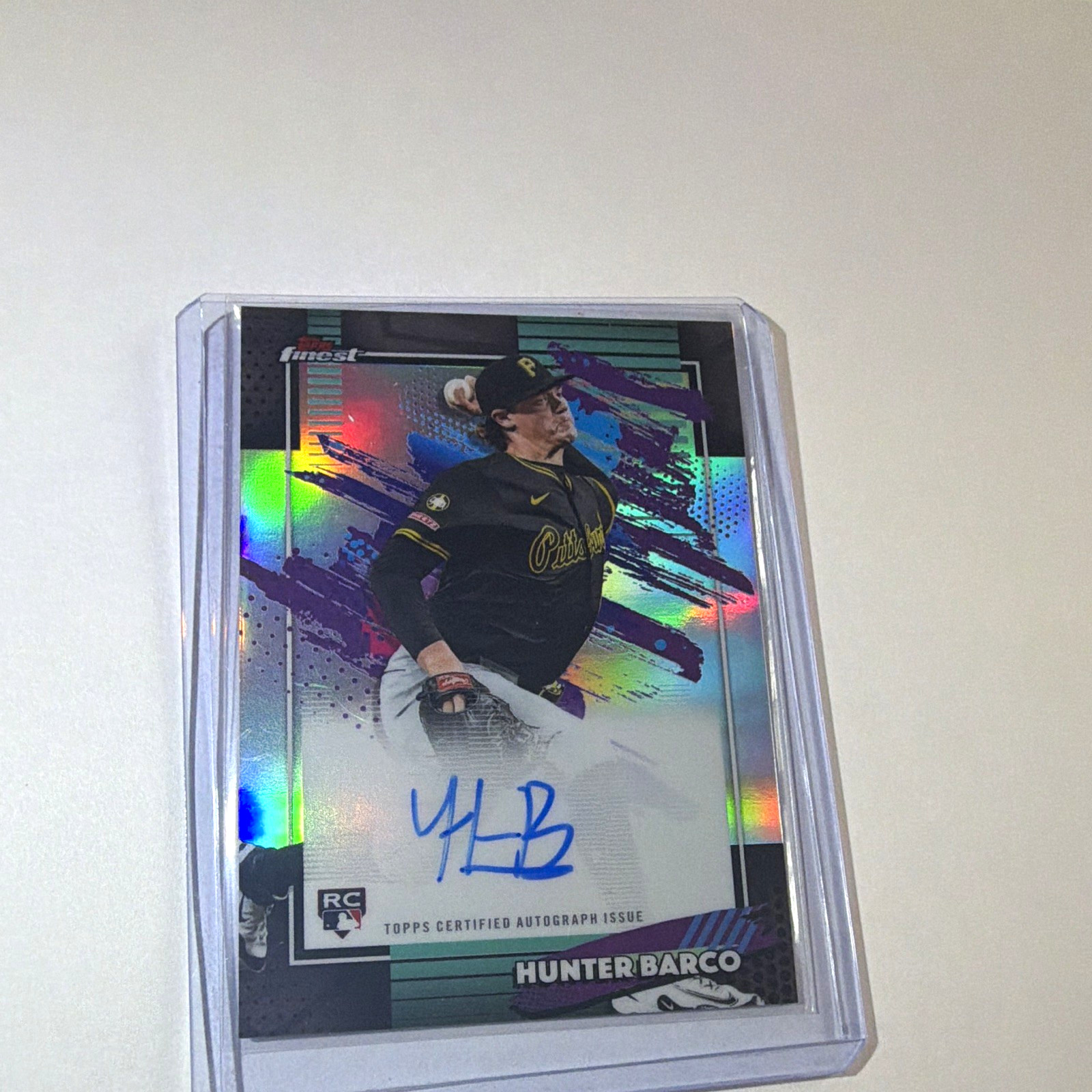 Topps Finest 2026 Hunter Barco Pirates #FA-HB RC Auto Refractor