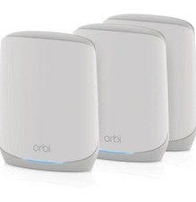 Netgear Orbi RBK763S AX5400 Tri Band WiFi 6 Mesh Router 2 Satellites 7500 SqFt